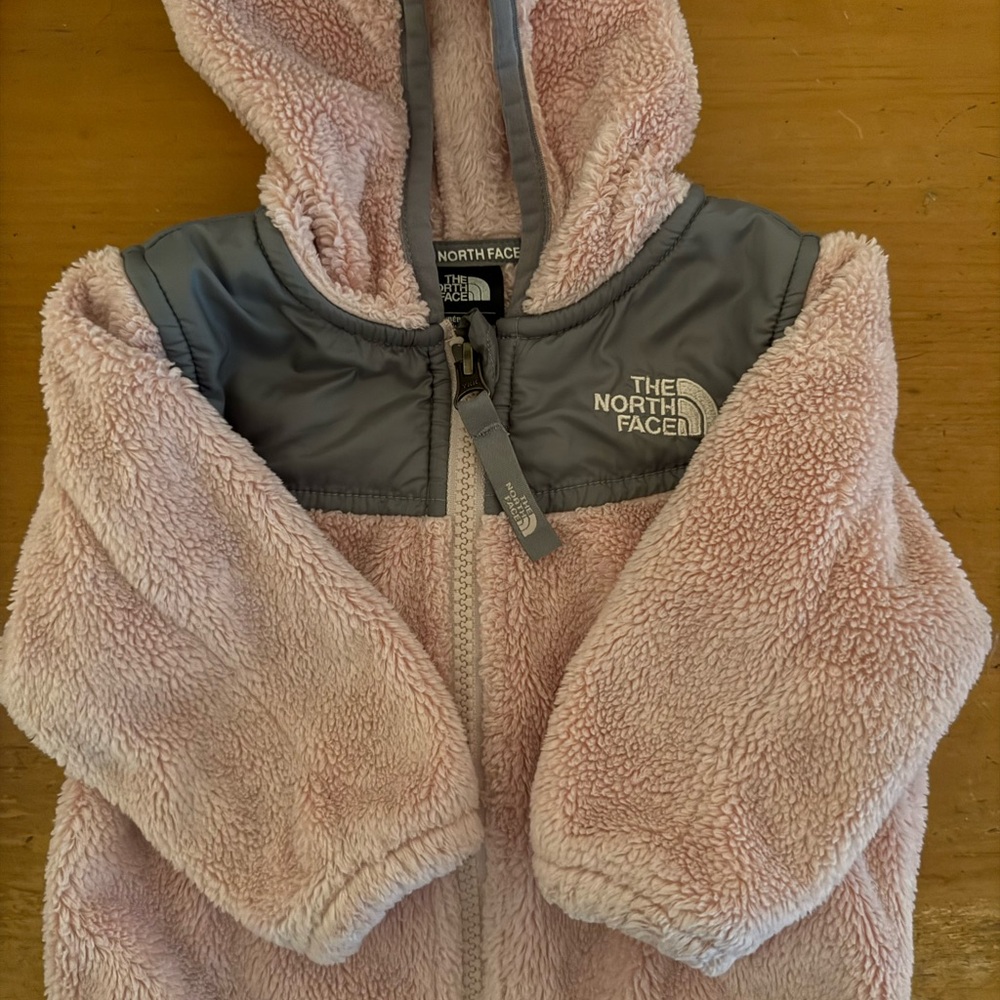The North Face Pink and Gray Kids Jacket